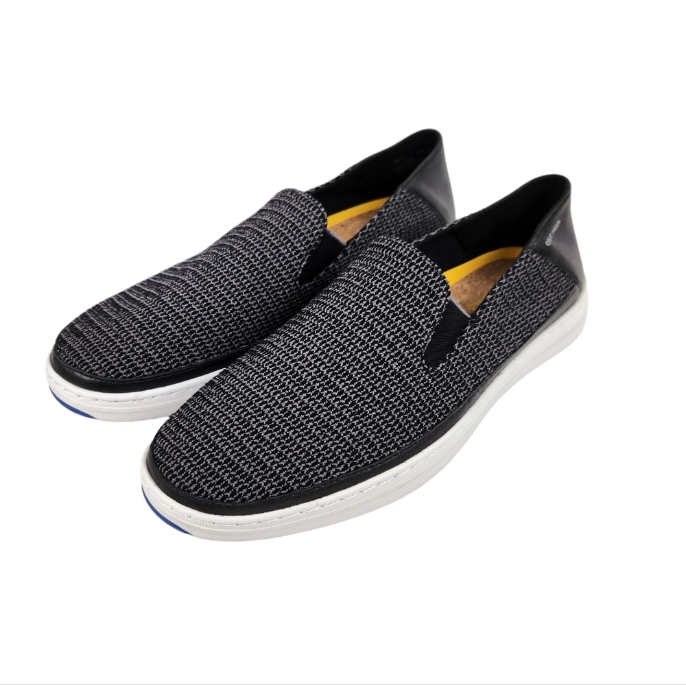 Cole Haan NWT Cloudfeel Weekender Knit Slip On Sneaker Black Indigo Mens Size 12